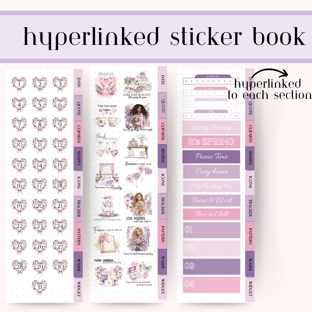 VALENTINE'S Day DIGITAL Stickers for GoodNotes February digital journaling, digital wideget, anniversary sticker notability planning icons