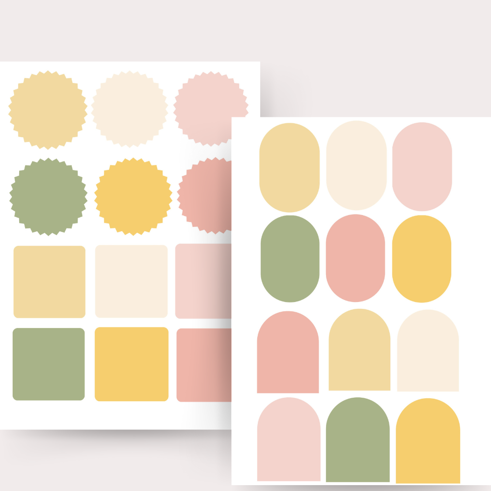 Easter April GoodNotes Sticker Bundle, Spring Digital sticker for March April, clipart, quotes, tracker, basic widget, frame, shape evernote