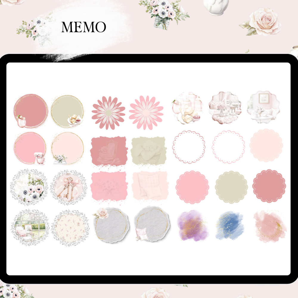 Easter April GoodNotes Sticker Bundle | Spring Cleaning Digital Sticker Kit