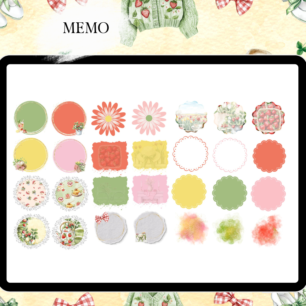 May June GoodNotes Sticker Bundle | Wild Berry Digital Sticker Kit