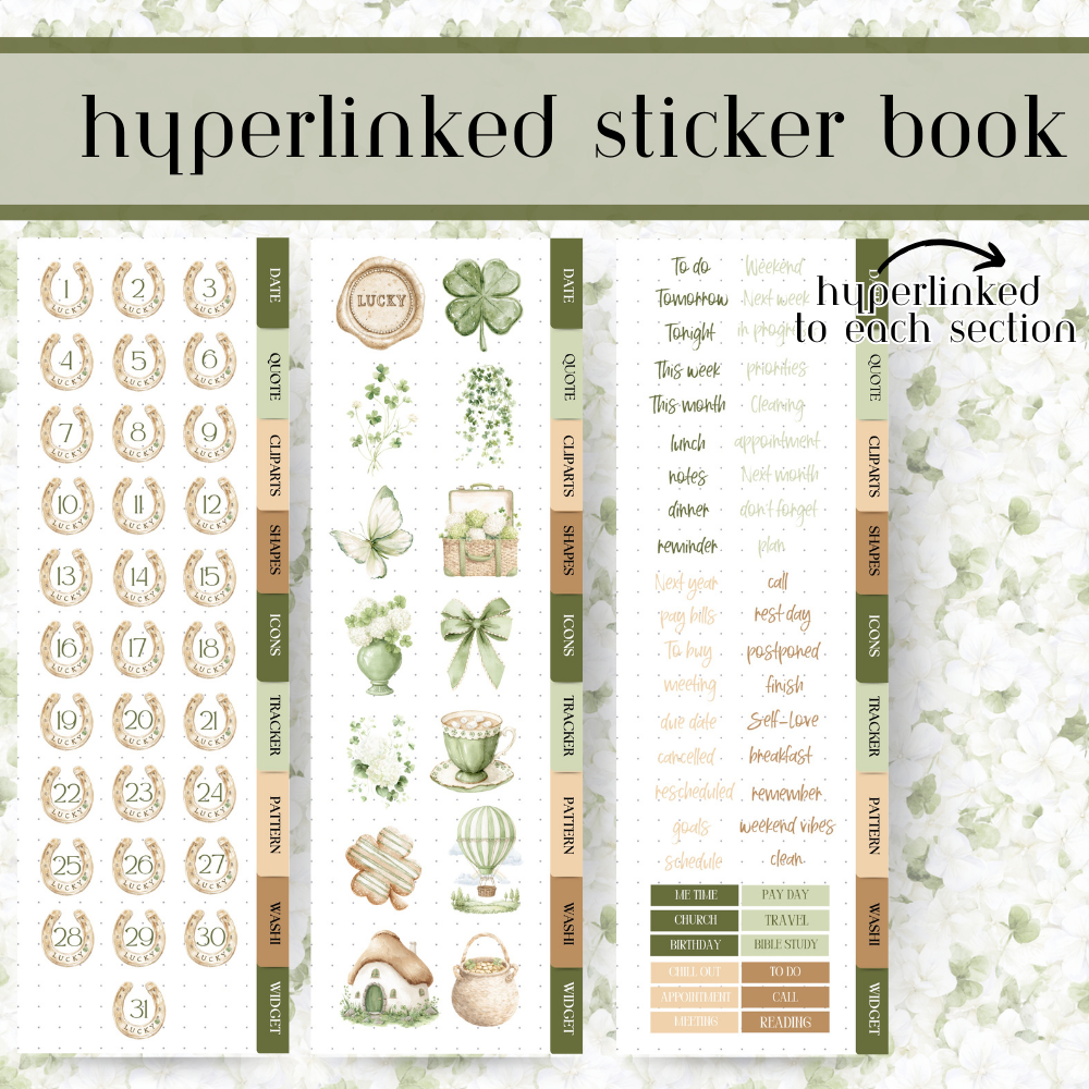 St Patrick's Day bundle - over 350 cliparts, widget, shape and animated stickers