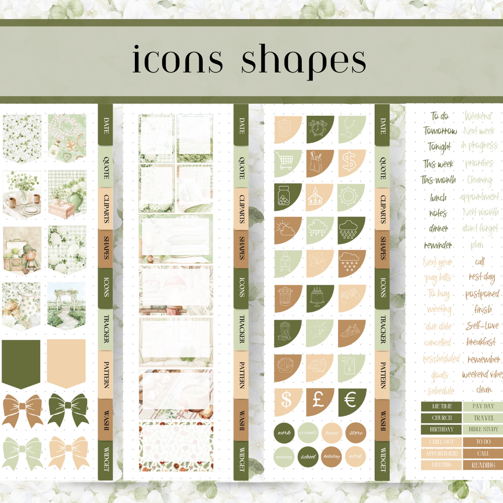 St Patrick's Day bundle - over 350 cliparts, widget, shape and animated stickers