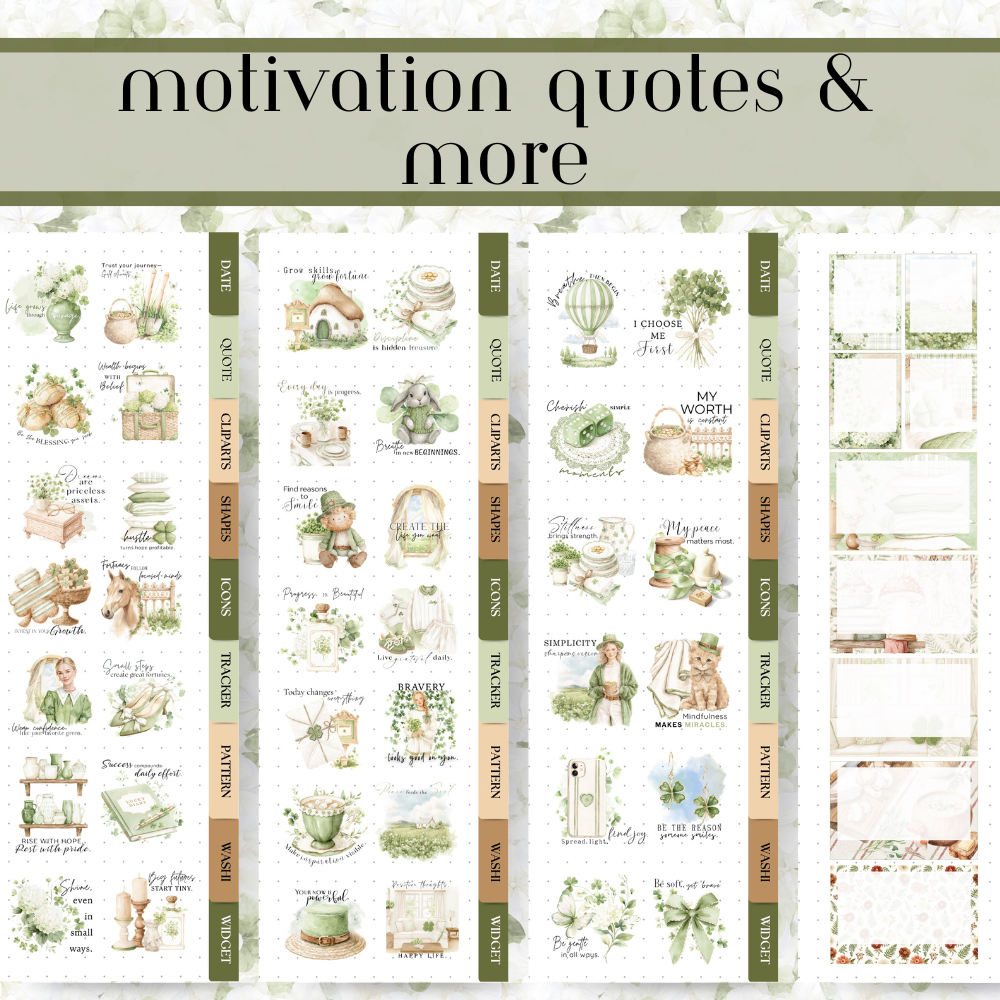 St Patrick's Day bundle - over 350 cliparts, widget, shape and animated stickers