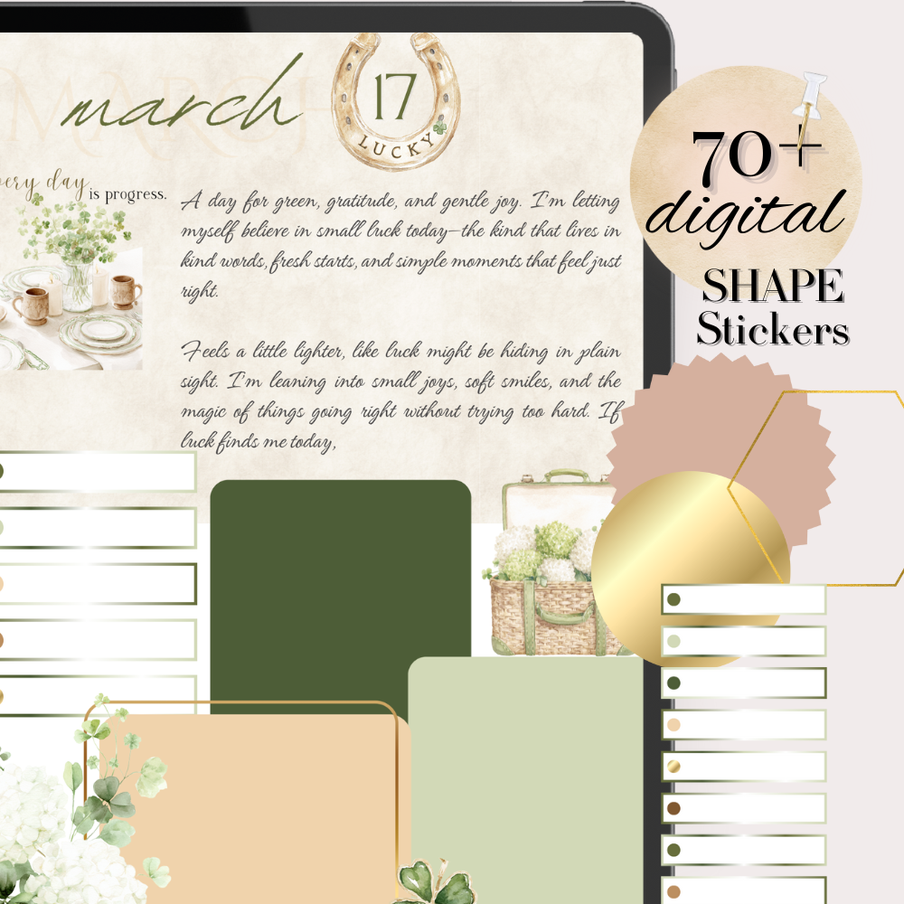 St Patrick's Day bundle - over 350 cliparts, widget, shape and animated stickers