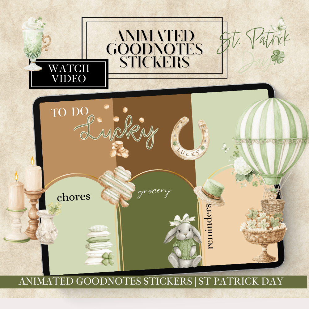 St Patrick's Day bundle - over 350 cliparts, widget, shape and animated stickers