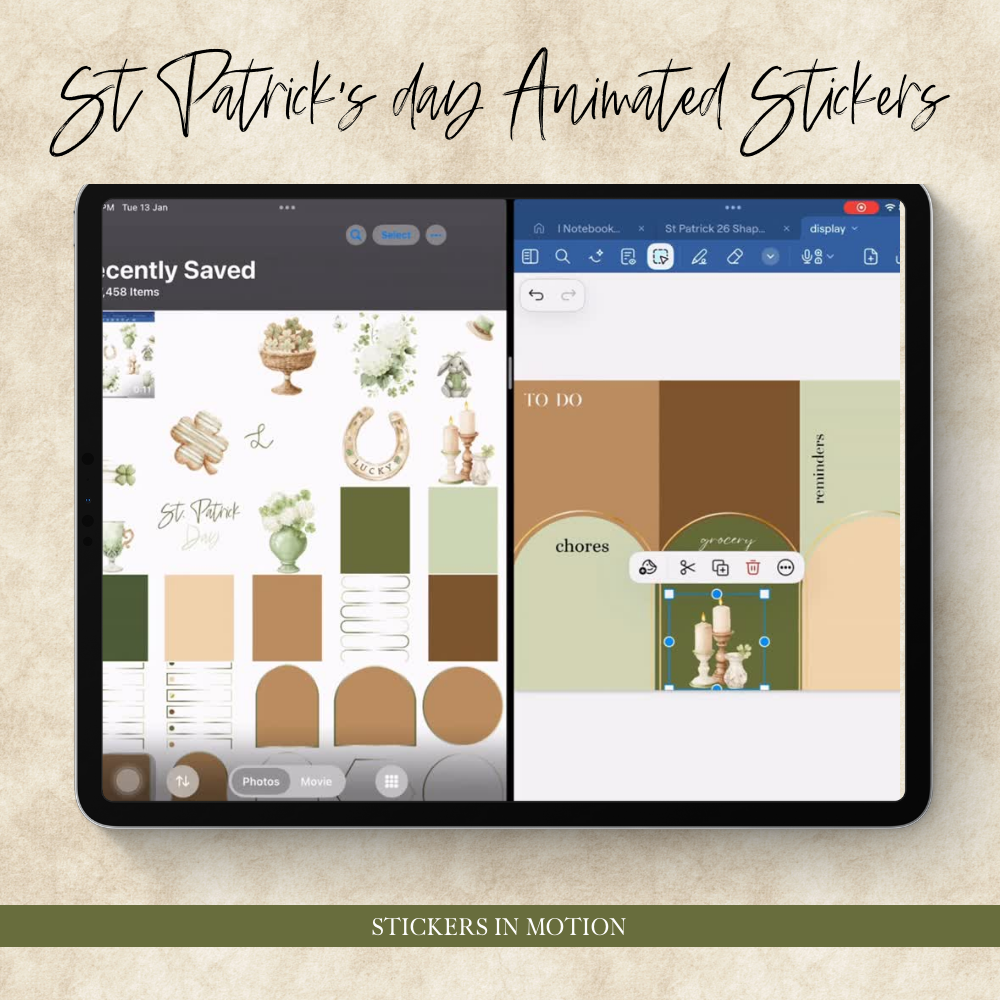 St Patrick's Day bundle - over 350 cliparts, widget, shape and animated stickers
