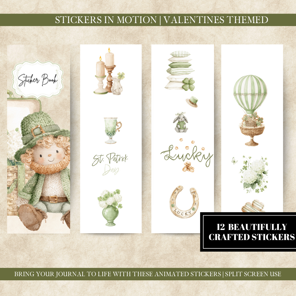 St Patrick's Day bundle - over 350 cliparts, widget, shape and animated stickers