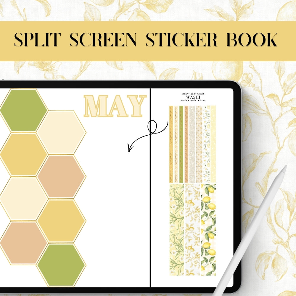 MAY MEGA KIT Stickers - 600+ digital Sticker for Goodnotes, noteful & pre-cropped PNG