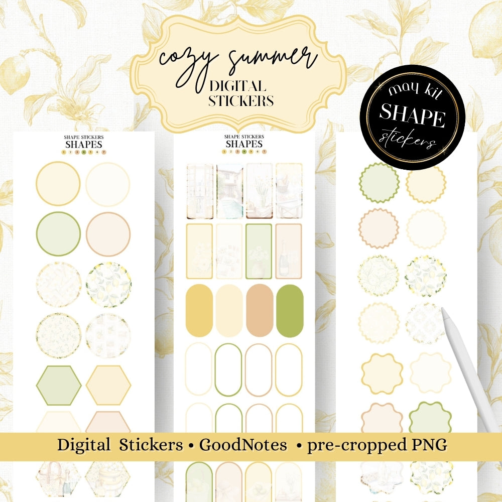 MAY MEGA KIT Stickers - 600+ digital Sticker for Goodnotes, noteful & pre-cropped PNG