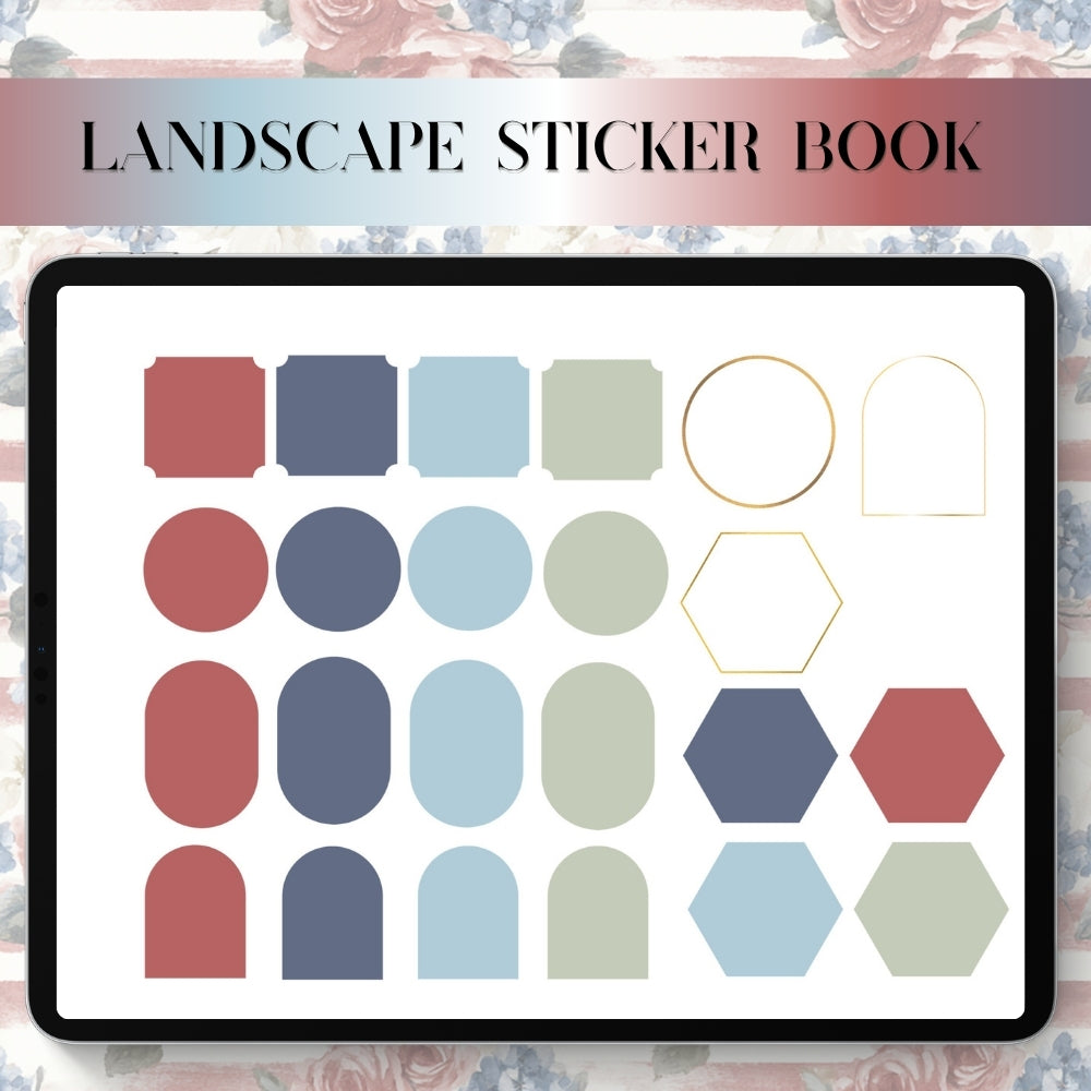 July 4th MEGA KIT Stickers - 600+ digital Sticker for Goodnotes, noteful & pre-cropped PNG (Copy)