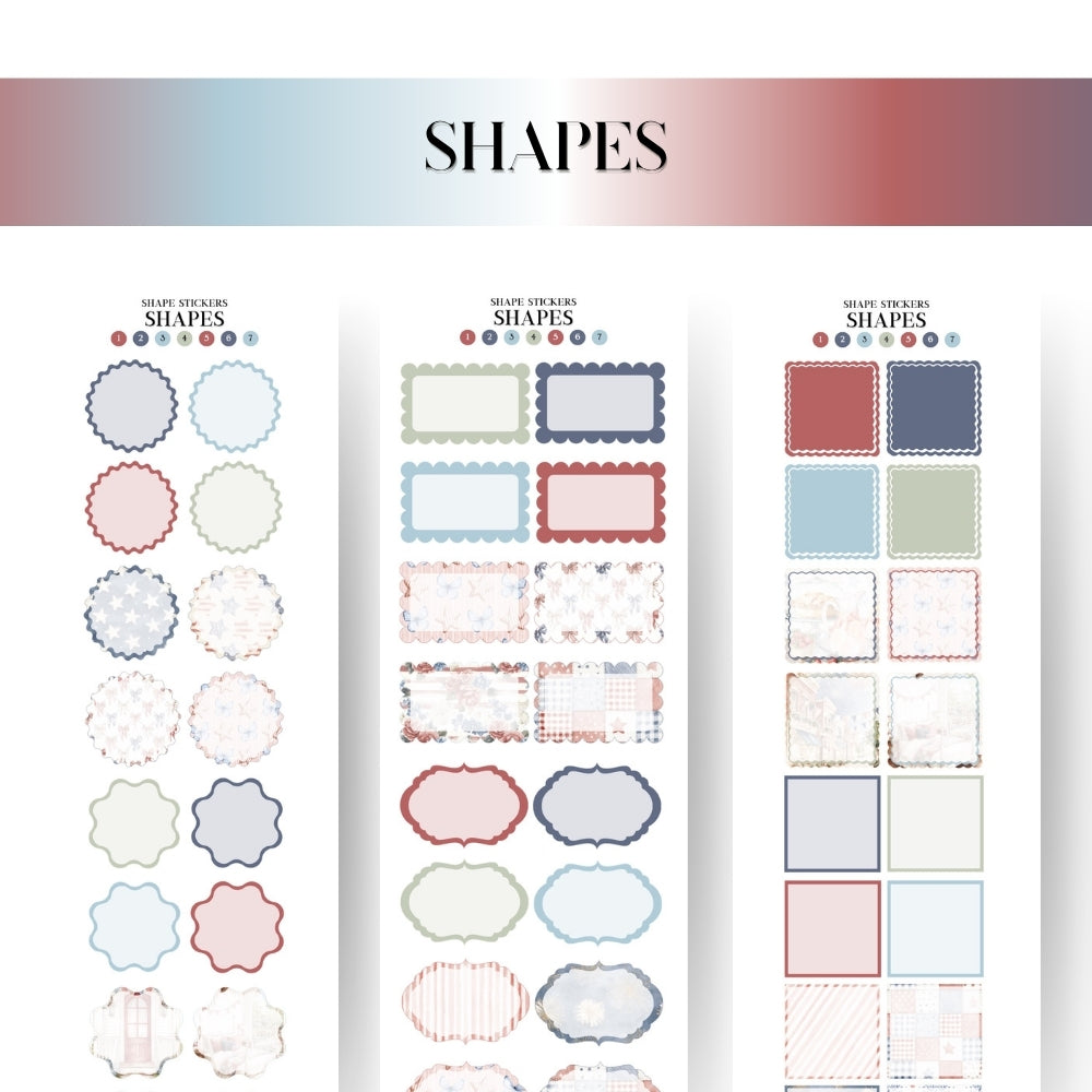 July 4th MEGA KIT Stickers - 600+ digital Sticker for Goodnotes, noteful & pre-cropped PNG (Copy)