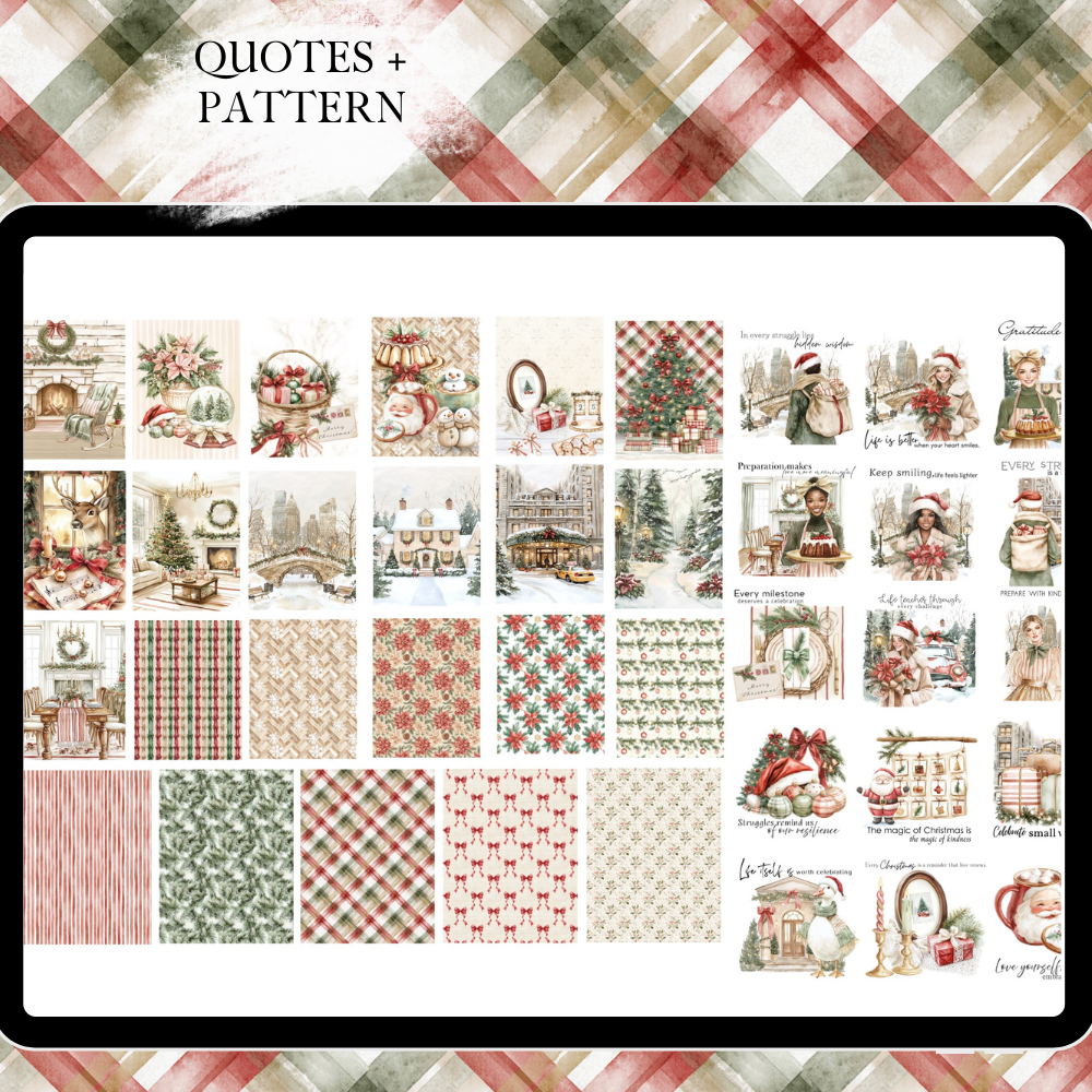 Christmas Sticker bundle - over 700 pre-cropped PNG stickers