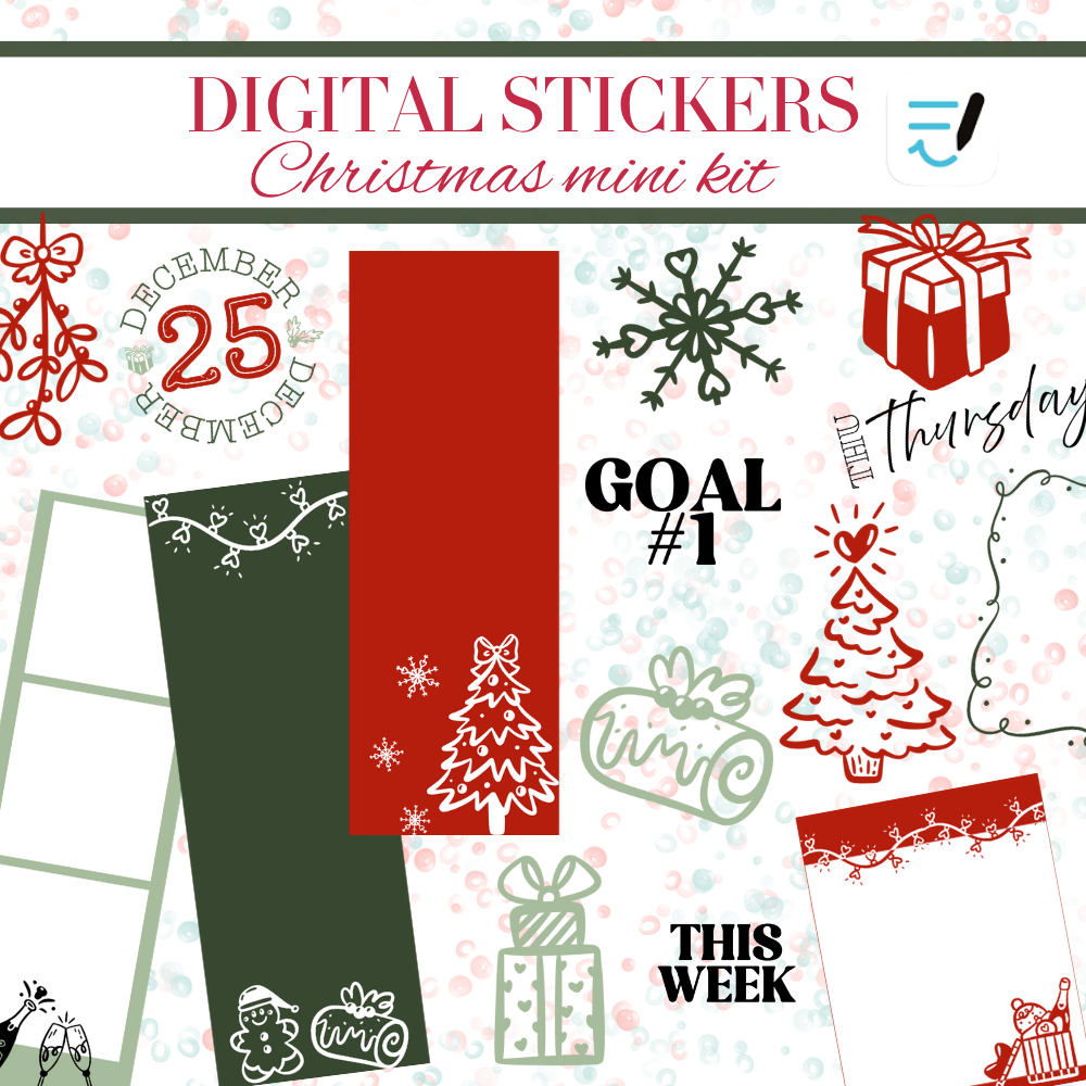 Christmas Sticker bundle - over 700 pre-cropped PNG stickers