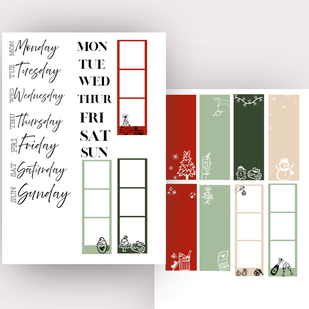 Christmas Sticker bundle - over 700 pre-cropped PNG stickers