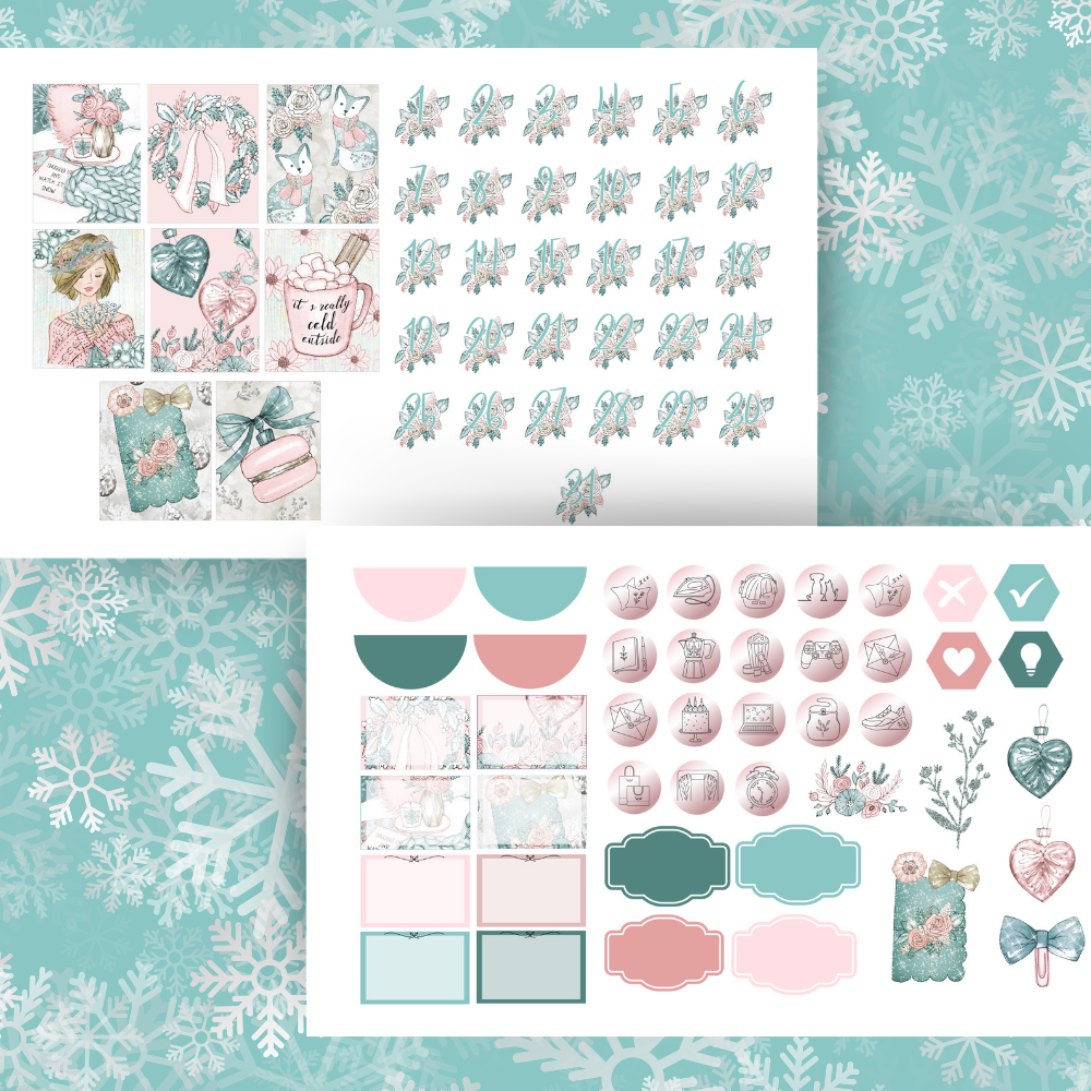 Christmas Sticker bundle - over 700 pre-cropped PNG stickers