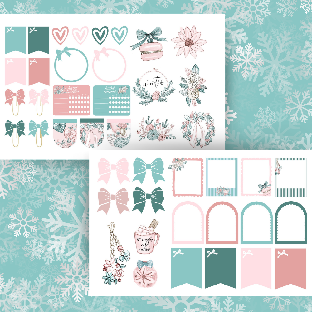 Christmas Sticker bundle - over 700 pre-cropped PNG stickers